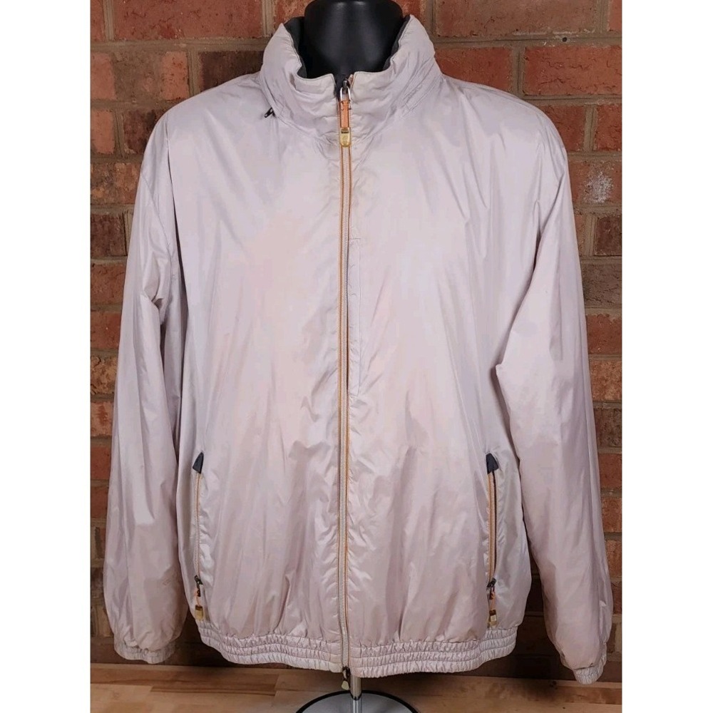 Ermenegildo Zegna Sport Shell Project Windbreaker Jacket‎ Beige Hooded Size XL